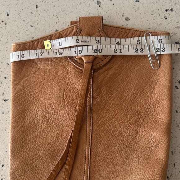 Coach Selena Tan Leather Knee-High Heeled Boots Western Boho Women’s Size 11 EUC - Picture 9 of 15